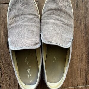 TOMS Light Gray Slip-On Loafers